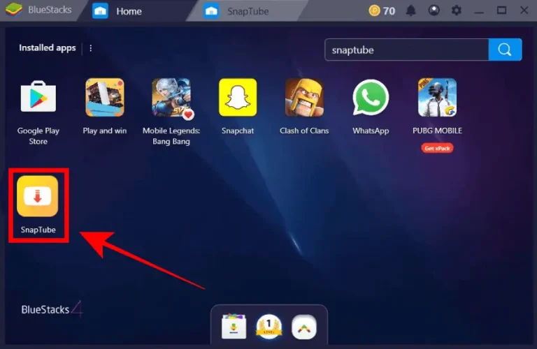Instalar Snaptube APK en el emulad