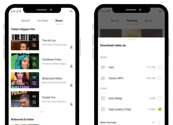 Descargas en alta resolucion