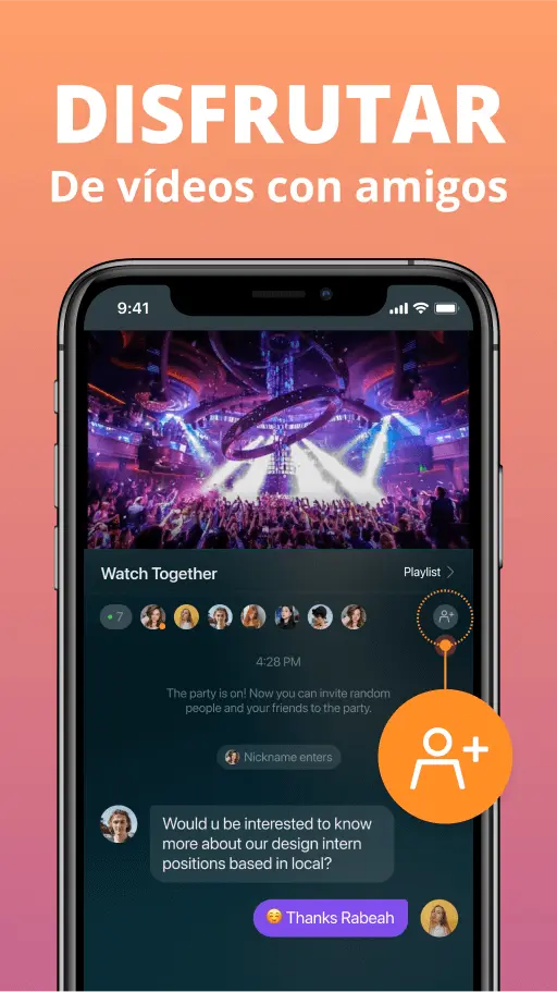 Disfruta de videos con amigos